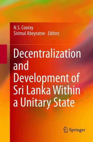 Decentralization and Development of Sri Lanka Within a Unitary State