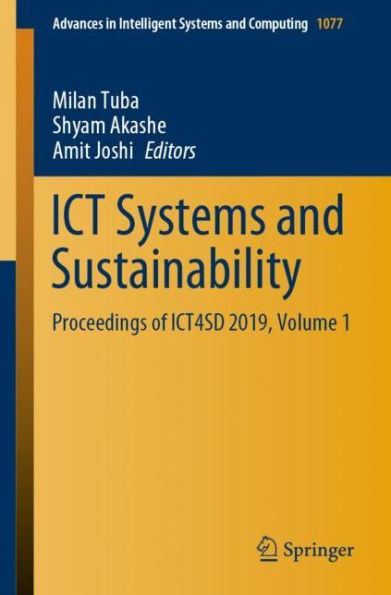 ICT Systems and Sustainability: Proceedings of ICT4SD 2019, Volume 1