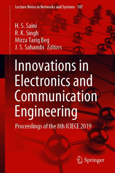 Innovations in Electronics and Communication Engineering: Proceedings of the 8th ICIECE 2019