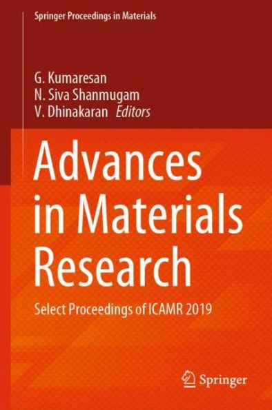 Advances Materials Research: Select Proceedings of ICAMR 2019