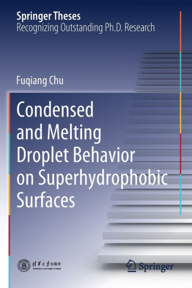 Condensed and Melting Droplet Behavior on Superhydrophobic Surfaces