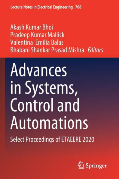 Advances Systems, Control and Automations: Select Proceedings of ETAEERE 2020