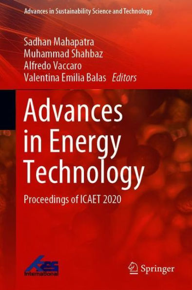 Advances Energy Technology: Proceedings of ICAET 2020