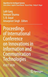 Title: Proceedings of International Conference on Innovations in Information and Communication Technologies: ICI2CT 2020, Author: Lalit Garg