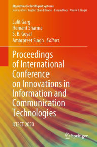 Title: Proceedings of International Conference on Innovations in Information and Communication Technologies: ICI2CT 2020, Author: Lalit Garg