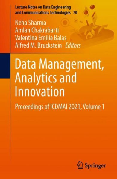 Data Management, Analytics and Innovation: Proceedings of ICDMAI 2021, Volume 1