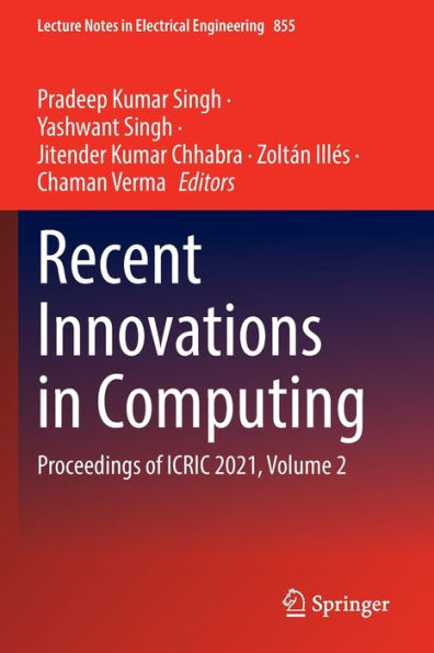 Recent Innovations Computing: Proceedings of ICRIC 2021, Volume 2