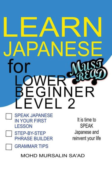 Learn Japanese for Lower Beginner level 2