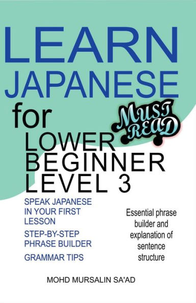 Learn Japanese for Lower Beginner level 3