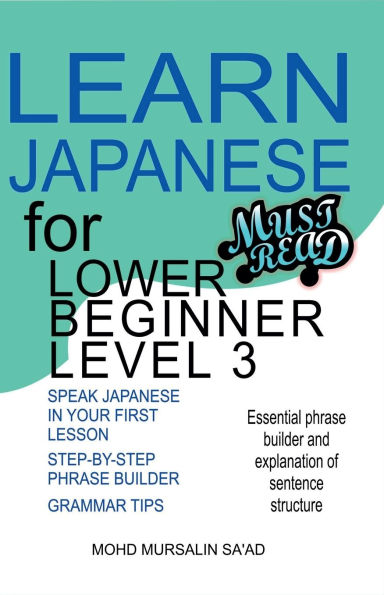 Learn Japanese for Lower Beginner level 3