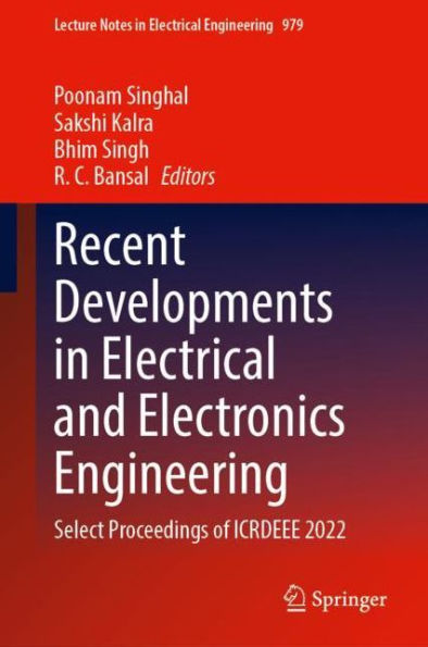 Recent Developments Electrical and Electronics Engineering: Select Proceedings of ICRDEEE 2022