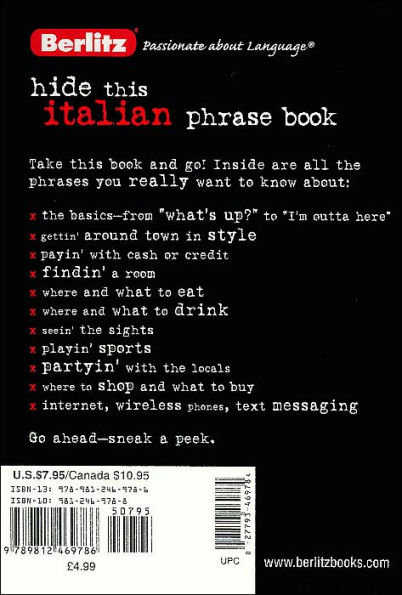 Hide This Italian Phrasebook