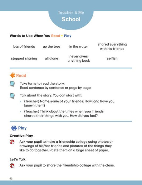 Read + Play: Will and Won't learn to share