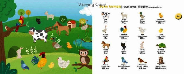 Press-and-Learn English Indonesian Chinese Words Sound Book