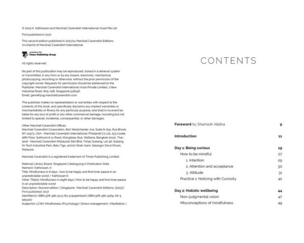 Mindfulness In 8 Days: How To Be Happy And Find Inner Peace In An Unpredictable World