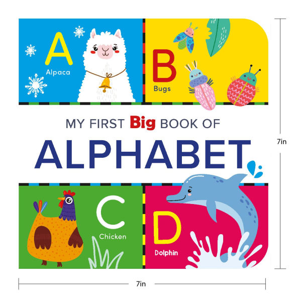 My First Big Book of Alphabet: Illustrated Board Book of ABC for PreSchool Kids, Toddlers Book for 1+ [Penguin Early Learning Series]