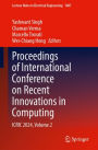 Proceedings of International Conference on Recent Innovations in Computing: ICRIC 2024, Volume 2