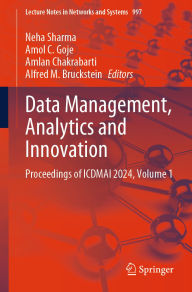 Title: Data Management, Analytics and Innovation: Proceedings of ICDMAI 2024, Volume 1, Author: Neha Sharma