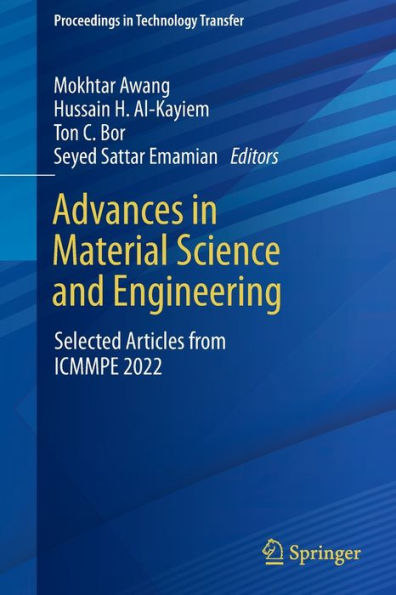 Advances in Material Science and Engineering: Selected Articles from ICMMPE 2022