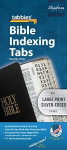 Title: Bible Tab-Protestant-Gp-S: Large Print Silver-Edged Bible Tabs