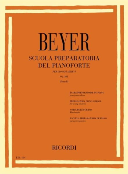 Scuola Preparatoria Del Pianoforte Op. 101