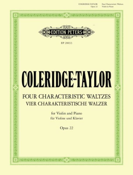 Four Characteristic Waltzes Op. 22