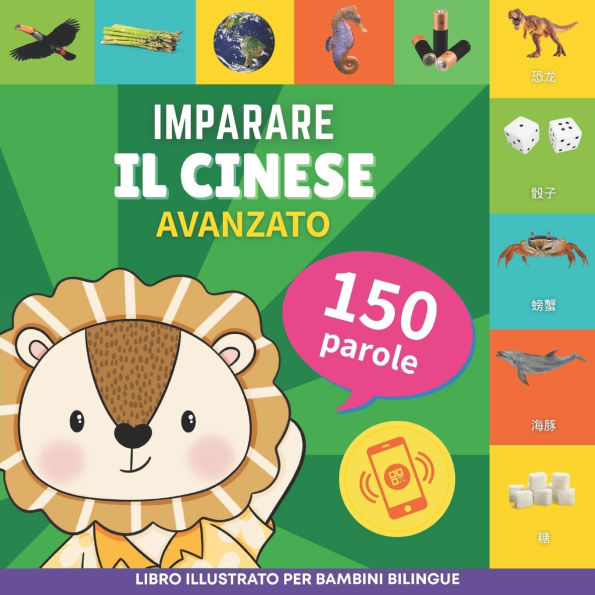 Imparare il cinese - 150 parole con pronunce - Avanzato: Libro illustrato per bambini bilingue