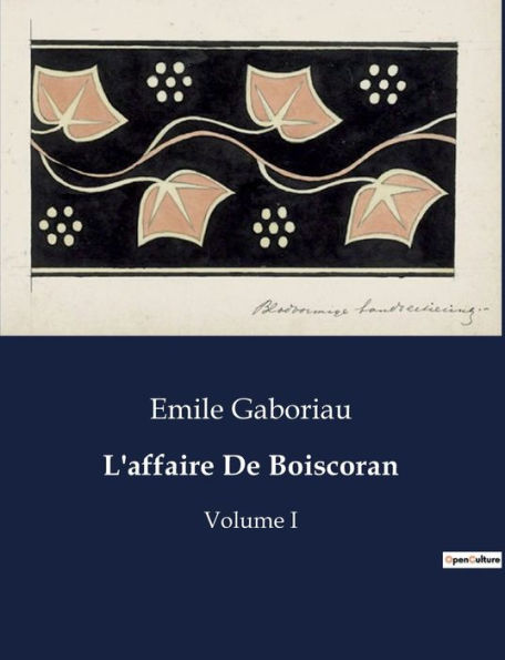 L'affaire De Boiscoran: Volume I