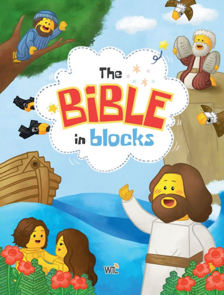 The Bible in Blocks: 40 Engaging Bible Stories with Fun Block-Style Illustrations for Kids and Families