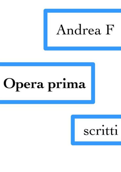 Opera prima