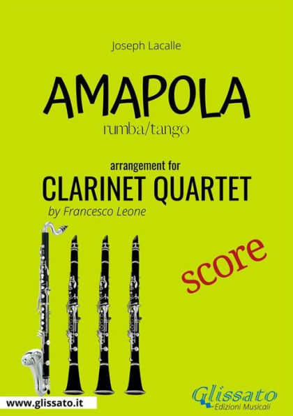 Clarinet Quartet Score of 