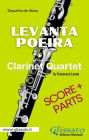Clarinet Quartet sheet music: Levanta Poeira (score & parts): Choro