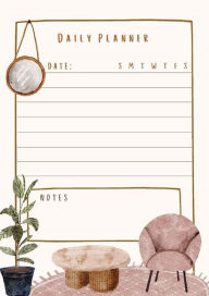 Title: Beige Brown Home Decor Daily Planner, Author: Indira Srivatsa