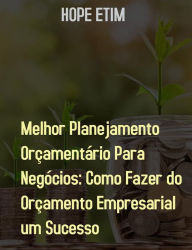 Title: Melhor Planejamento Orçamentário Para Negócios: Como Fazer do Orçamento Empresarial um Sucesso, Author: Hope Etim