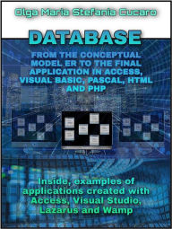 Title: DATABASE From the conceptual model to the final application in Access, Visual Basic, Pascal, Html and Php: Inside, examples of applications created with Access, Visual Studio, Lazarus and Wamp, Author: Olga Maria Stefania Cucaro