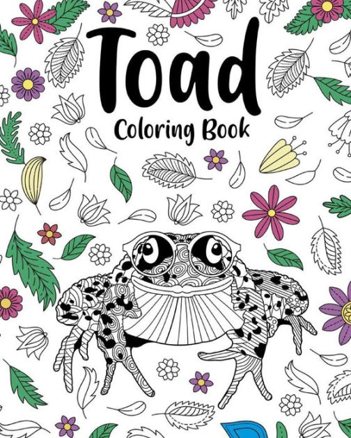 Toad Coloring Book: Stress Relief Animal Picture, Zentangle Toad ...