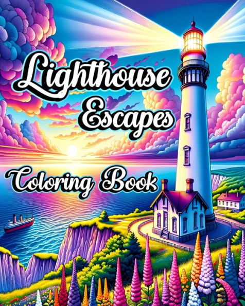 Lighthouse Escapes Coloring Book: Detailed Designs to Stress Relief and Relaxation for Adults