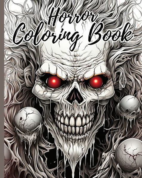 Horror Coloring Book: Halloween Coloring Book For Adults And Kids With Over 28 Pages Scary Creatures