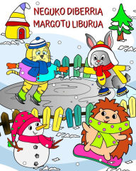 Title: Neguko Diberria Margotu Liburua: Animalia politak dibertitzeko prest neguko paisaia zoragarri batean, Author: Maryan Ben Kim