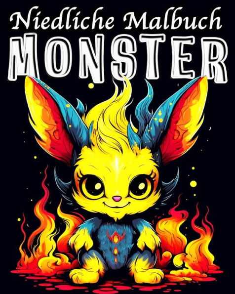 Monster Malbuch: 60 Einzigartige Niedlich Monster Bilder Malbuch für Stressabbau und Entspannung