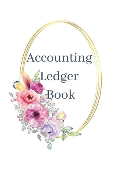 Accounting Ledger: White-Lavender Floral