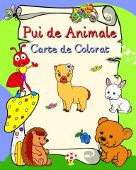 Title: Pui de Animale Carte de Colorat: Animale zambitoare, imagini cu linii accentuate, pentru copii varsta 3 +, Author: Maryan Ben Kim