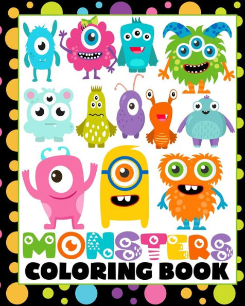 Monsters Coloring Book: 42 Fun Coloring Pages for Children