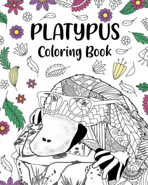 Platypus Coloring Book: Mandala Crafts & Hobbies Zentangle Books, Funny ...
