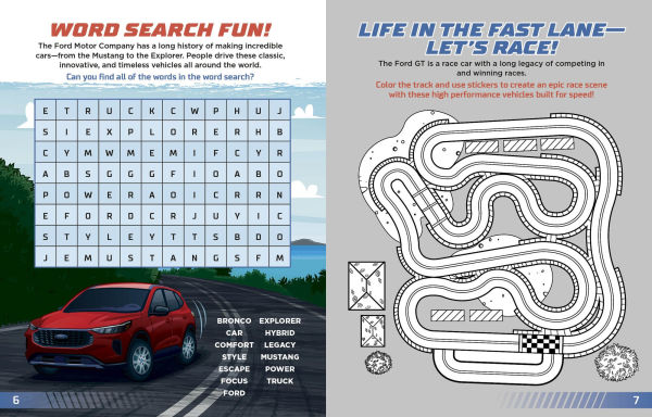 Ford: On the Road Sticker & Activity Book