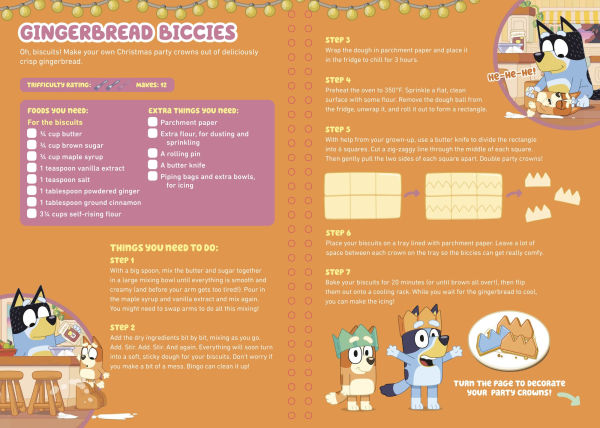 Bluey and Bingo's Christmas Cookbook