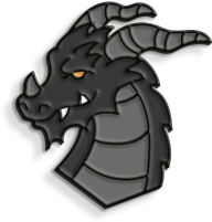 Title: Fourth Wing: Tairn Enamel Pin