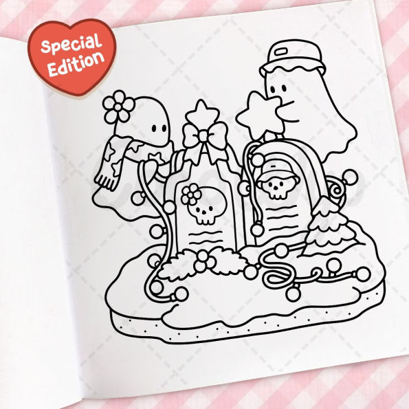 Cozy Christmas: Coloring Book for Adults and Kids