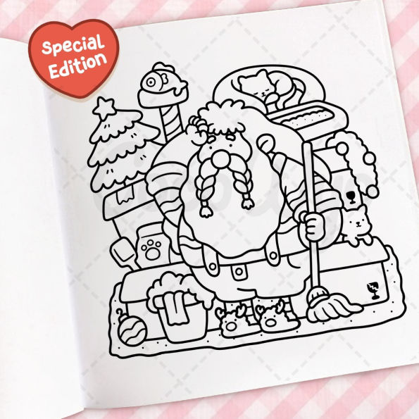 Cozy Christmas: Coloring Book for Adults and Kids