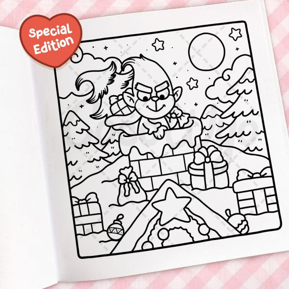 Cozy Christmas: Coloring Book for Adults and Kids